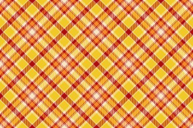 Doğrudan tartan arka plan vektörü, baba tekstil kusursuz kontrol. Lüks kumaş deseni bisque ve kırmızı renk paletinde.