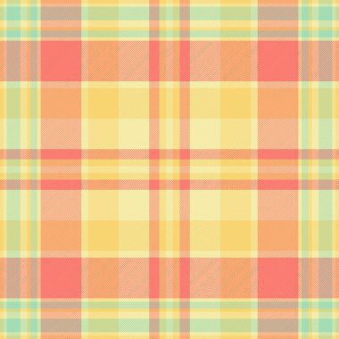 Yumuşaklık, pürüzsüz tartan kontrolü, çeşitli arkaplan desenli ekose kumaş. Kırmızı ve açık renk paletinde çizgi desenli tekstil vektörü.