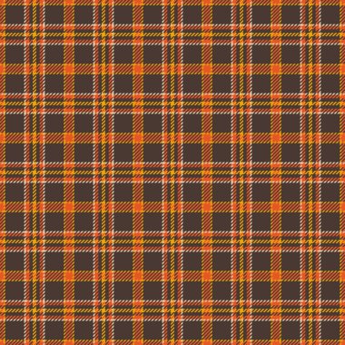 Sonbahar renklerinde sıcak ekose desenli. Klasik tarz, konfor veya mevsimsel temaları ileten arkaplan, doku veya tasarım unsurları için harikadır.