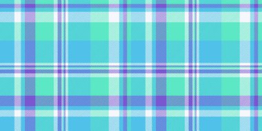 Çapraz desenli tekstil kumaş, folklorsuz desenli ekose kumaş. Tür vektör arkaplan tartan kontrol cyan ve teal renk paleti.