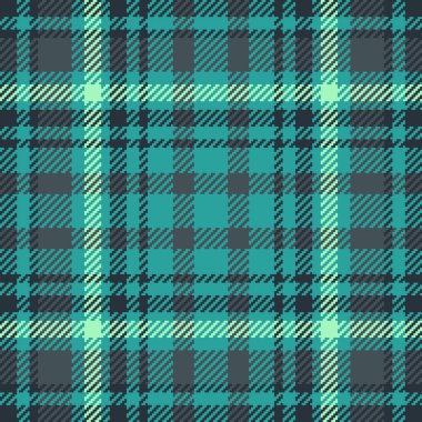 20 'li yaşlarda, kumaş desenli, ekose kumaşlı. Mavi ve koyu renk paletinde tekstil vektör dokusu pürüzlü denetim.