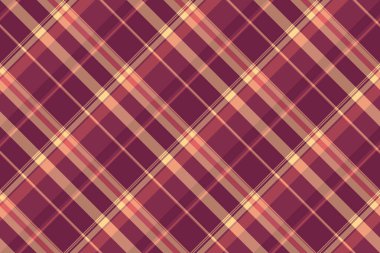 Örtülü arka plan dokusu, ekose desenli tartan. Koltuk kontrol vektör kumaşı kırmızı ve pembe renk paletinde pürüzsüz.