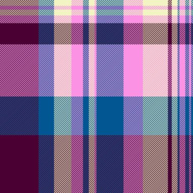 Renkli ekose desenli. Kusursuz tartan kumaş tasarımı, arka plan ya da tekstil izleri için ideal. Eski veya modern projeler için moda estetiği.