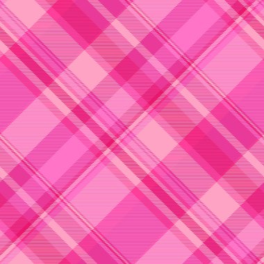 Kraliyet ekose kumaşı arka plan, ayak tekstil vektörü tartan. Köpek dişi pürüzsüz desen kontrol şablonu pembe ve parlak renk paletinde.