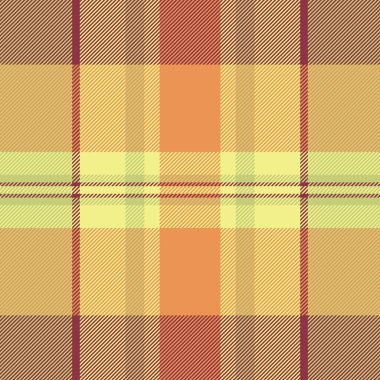 Tekstil dokusunu yönlendireceğiz, kumaş kumaşı tartını kontrol edeceğiz. Ekose arka plan deseni kireç ve turuncu renk paletinde pürüzsüzdür.