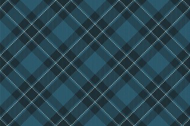 Jpg doku kumaş vektörü, dükkan ekose arka planı. Sevgililer Günü desenleri Cyan ve koyu renk paletinde pürüzsüz tekstil denetimi.