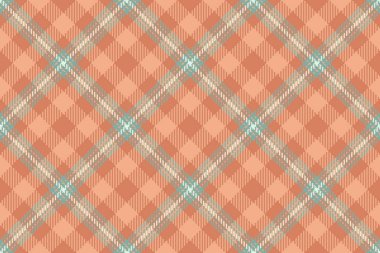 Seçeneksiz arka plan tekstil, gururlu tartan vektör deseni. Oktoberfest desen turuncu ve pastel renk paleti ile ekose kumaş kontrol.