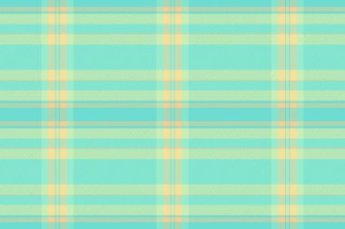 Deko ekose vektörsüz, pop tartan kumaş desenli. Döşeme ve nane rengi paletinde arkaplan tekstil denetimi.