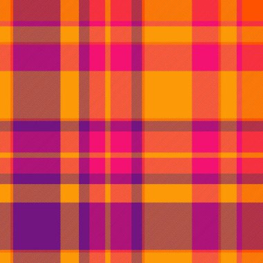 Sevgililer Günü desenli ekoseli Türk desenli tartan kumaşı. Sabit arkaplan parlak ve mor renk paletinde kusursuz kumaş kontrolü.