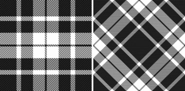 Klasik tek renkli tartan deseni. Sonsuz ekose tasarım geleneği ve moda mirasını çağrıştırıyor. Arkaplan, tekstil veya grafik ögeleri için ideal.