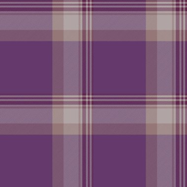Arkaplan ekoseli kumaş giyin, İngiliz dokusu dikişsiz tartan. Dokuma kumaş tekstil kontrol deseni mor ve gri renk paletinde.