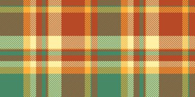 Zarif tartan vektör kumaş, kadın dokusu ekose arka plan. Tekstil pürüzsüz denetim desenini kırmızı ve yeşil renk paletinde göster.