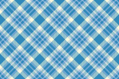 Bulanık ekose desenli vektör, gururlu özgeçmiş kontrolü. Cyan ve açık renk paletinde kumaş kumaşı kumaş kumaşı üretiliyor.