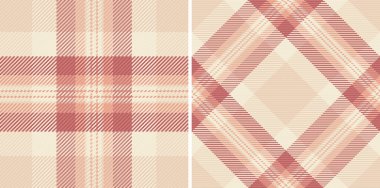 Tartan kumaşının vektör desenli kumaşı arka plan dokusu ekosesiz. Besin renklerine bürünmüş. Kadınlar için tarz ilhamı.