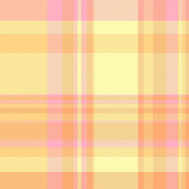 Sıcak pastel ekose desenli. Sarı, turuncu ve pembe tonlarında yumuşak, pürüzsüz kumaş tasarımı. Arka plan, tekstil ya da rahat tasarımlar için kullan. Çeşitli projeler için çok yönlü.