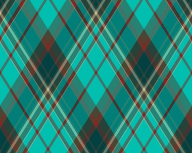 Argyle geometrik eşkenar dörtgenin kusursuz deseni. Harlequin duvar kağıdı tasarımını kontrol et. Web geçmişi için klasik elmas şekilli tekstil malzemesi, baskı kumaşı, kazak, ambalaj kağıdı, hediye kartı, davetiye.