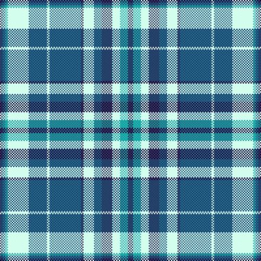 Pikselleştirilmiş tartan desenli güzel mavi ve yeşillikler. Tekstil tasarımı, arka plan ya da klasik ama modern bir his gerektiren retrotemalı projeler için mükemmel..