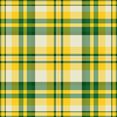 Yeşil ve sarı tonlarda klasik tartan deseni. Geçmişiniz, tekstilleriniz ya da tasarımlarınıza geleneksel bir tarz katmak için mükemmel. Çok yönlü ve zamansız.