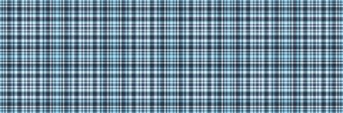 Tişört kumaş desenli ekose, sessiz tartan desenli tekstil. Koyu ve cyan renk paletinde vektör arkaplanını çapraz kontrol et.
