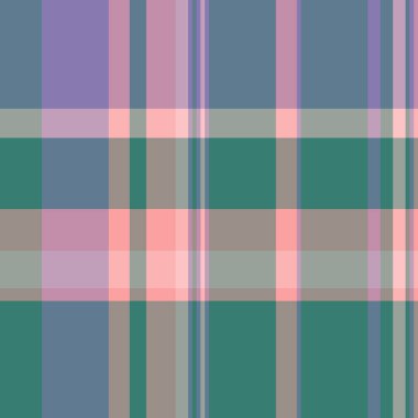 Filigran arkaplansız doku, üretim desenli kumaş. Süsleme ekoseli pastel ve cyan renk paletinde tartan vektörünü kontrol et.