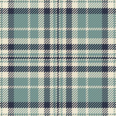 Deniz mavisi, krem ve donanmada klasik ekose desenli. Tekstil tasarımı, mirası, geleneği ve zamansız stili temsil ediyor. Arkaplan, moda veya iç mekan için kullan.