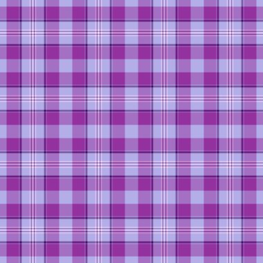 Üniformalı ekose kumaş, klasik arkaplan desenli, pürüzsüz. Bağımsızlık Günü doku vektörü Mor ve açık renk paletinde tekstil kontrolü.