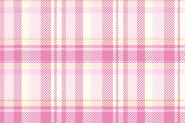 Pembe tartan desenli. Tekstil tasarımı için kusursuz kumaş dokusu. Moda tasarımı tasarımı, arka planlar, giyim, dekorasyon ve yaratıcı projeler için harika..