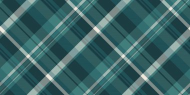 Teal ve beyaz ekose desenli. Tekstil, moda ya da yaratıcı projeler için çok yönlü bir arka plan. Modern kıvrımlı klasik ve zamansız bir tasarım..