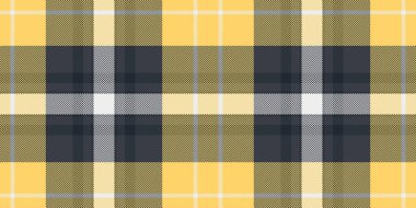 Kusursuz vektör kontrol ediliyor, birçok desenli kumaş ekoseli. Koyu ve kehribar renk paletinde tartan desenli tekstil arkaplanı.