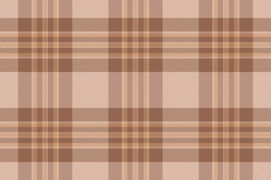 Üst üste desenli tekstil vektörü, uk tartan pürüzsüz kontrol. Turuncu ve açık renk paletinde etnik kumaş desenli arka plan.