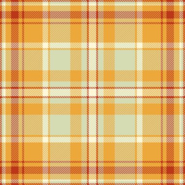 Kavramsal tartan arka plan kusursuz, ekose vektörünü en aza indir. Kare kumaş dokusu kehribar ve açık renk paletinde.