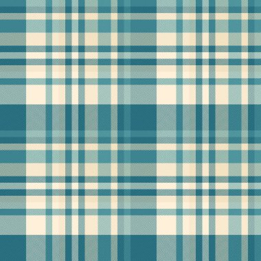 Pis tekstil kumaş taşıyıcısı, hediye kartı kusursuz şablon. Şehvetli arkaplan dokusu ekoseli tartan ve açık renk paleti.