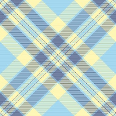 Okula geri dön. Tartan vektörü, zarif tekstil kumaş arka planı. Aydınlık ve siyanür renk paletinde dikişsiz desen.
