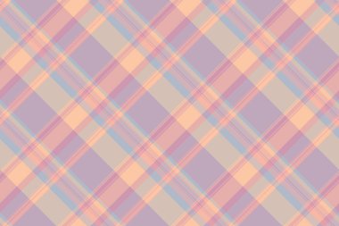 Tarafsız kumaş kumaş tartan, reklam arkaplan dokusu kontrolü. Işık ve pastel renk paletinde ulusal ekosesiz desen vektörü.