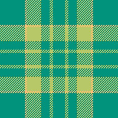 Kabile tartan ekose kontrolü, Hindistan dokusu tekstili. Resmi desensiz gök mavisi ve kireç rengi paletinde vektör dokusu.