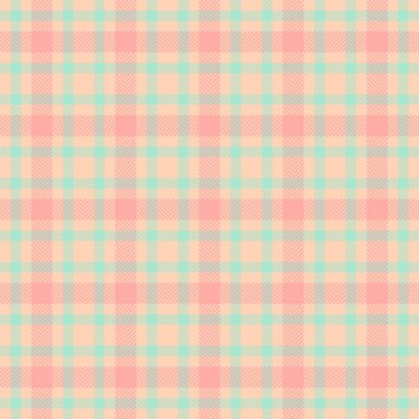 İngiliz kusursuz ekose, İrlanda vektör tartan tekstili. Piksel kumaş arkaplan deseni ışık ve kırmızı renk paletinde.