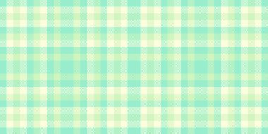 Zorlu, dikişsiz tartan, italyan arka plan tekstil vektörü. Sevgililer Günü kumaşı nane ve açık renk paletinde ekose dokusunu kontrol eder.