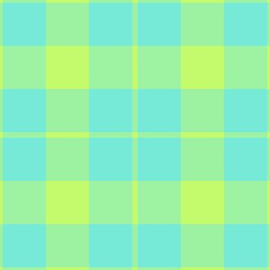 Rag vektör kontrolü, grunge desenli kumaş. Döküntü tekstil dokusu, yeşil ve gök mavisi paleti içinde dikişsiz tartan..