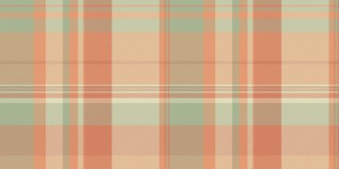 Yatak desenli ekose taşıyıcı, simetri tartan desenli tekstil. Latince kumaş denetimi turuncu ve pastel renk paletinde pürüzsüz arkaplan.