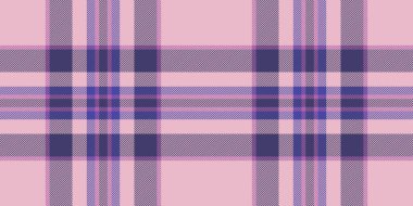 Fabrika vektörsüz dokusu, eşsiz kumaş arkaplan deseni. Bizon tartan ekose kumaş kontrol çivit ve açık renk paleti.