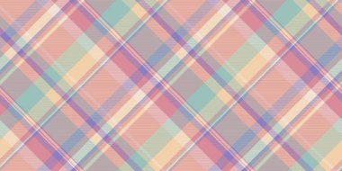 Noel kartı arka plan kumaş dokusu, tekstil dikişsiz vektör. İnternet şablon denetimi kırmızı ve turuncu renk paletinde tartan ekoseli.