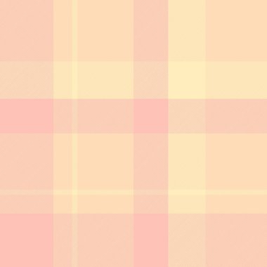 Yumuşak pastel ekose desenli pembe ve kremalı. Moda, tasarım veya web sitesi projeleri için çok yönlü bir arka plan..