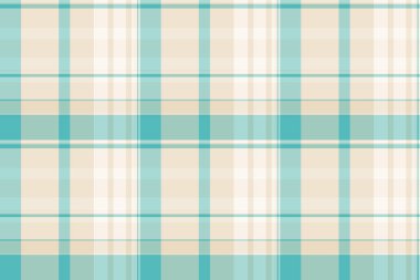 Turkuaz ve bej rengi ile sakinleştirici ekoseli desen, dinginlik hissi uyandırıyor. Arka plan, tekstil ya da klasik tasarım için mükemmel..