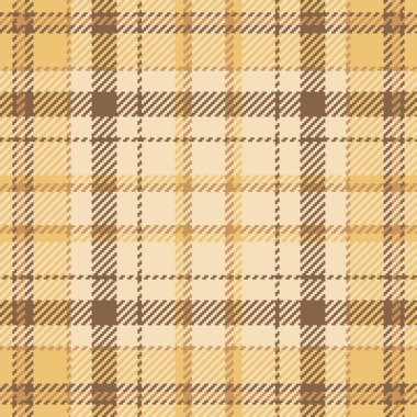 Sıcak, desenli ekose desenli kahverengi ve altın rengi. Kusursuz tasarım, gelenek ve konfor çağrıştırıyor. Arkaplan, tekstil veya sonbahar temaları için ideal.