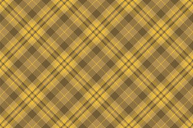 Ulusal desen tartan, sıcak kumaş arkaplan dokusu. Kehribar renk paletinde sıcak, pürüzsüz vektör ekoseli..