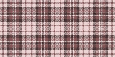 Kaz ayağı tartan geçmişi, çok renkli vektör ekose desenli. Çizimsiz tekstil kumaşı ışık ve kırmızı renk paletinde.