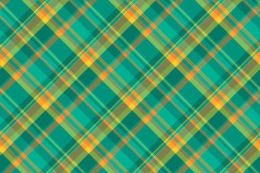 Doğrusal tartan kumaş, pürüzsüz, ipeksi arka plan tekstil kontrolü. Profesyonel vektör dokusu deseni ekoseli yeşil ve gök mavisi renk paleti.