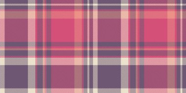 Bedava tekstil vektörü, giysi desenli ekosesiz. Kırmızı ve pastel renk paletinde modaya uygun tartan kumaş dokusu arkaplanı.