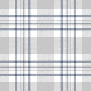 Paisley ekose arka plan tartan, sevgililer günü dikişsiz kontrol vektörü. İç çamaşırı kumaş desenli beyaz ve gümüş renk paleti.