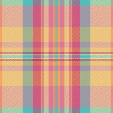 Tazı dişi desenli ekose desenli, canlı, pürüzsüz vektör tartan. Kırmızı ve sarı renk paleti ile biçimlendirilmiş kumaş arka plan kontrolü.